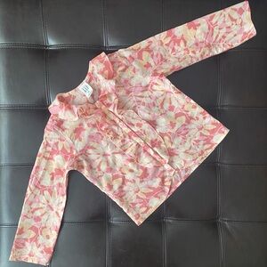Y2K Vintage Baby Gap Floral Ruffle Blouse